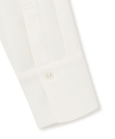 ICB 【速乾・洗える】BackSatinAmunzen ラッフルデザインブラウス