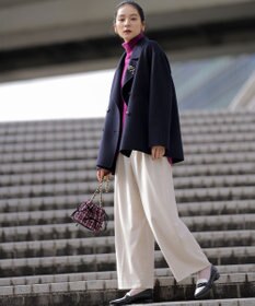 組曲 【加藤ローサさん着用】ハンサムツイルカーヴィーパンツ