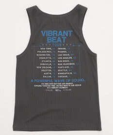 WEGO グラフィックリブタンクトップ