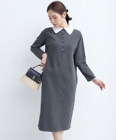 組曲 【新色追加！】Elena襟付き ニットワンピース