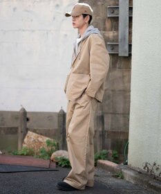 WEGO 別注RED　KAPタックワイドチノパンツ