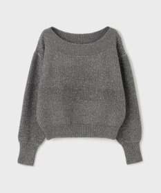 GRACE CONTINENTAL ラメリップニットトップ