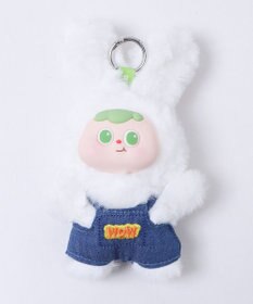WEGO ぷっくりサロペうさちゃんぬいぐるみキーホルダー