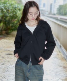 WEGO 【ユニセックス着用ITEM/SMLサイズ展開】ボンディングZIPパーカー