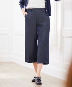 J.PRESS LADIES S 【洗える・吸水速乾】コットン麻シェルドライ クロップド パンツ