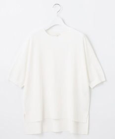 自由区 【接触冷感・UVカット・WEB限定カラーあり】クレープストレッチプルオーバー ニット