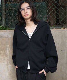 WEGO 【ユニセックス着用ITEM/SMLサイズ展開】ボンディングZIPパーカー