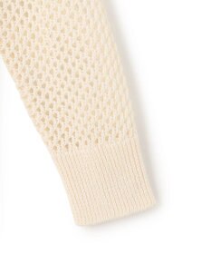 BEIGE， 【洗える】ALOE / コットンメッシュVネックミドル丈カーディガン