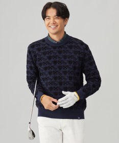 23区GOLF 【MEN】エンブレムジャカードセーター
