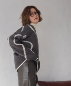 WEGO 【25年秋冬新作】ニュアンスライン配色プルオーバー