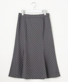 J.PRESS LADIES L 【洗える】ジオメトリックプリント スカート