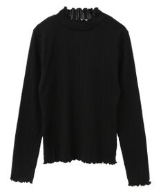 earth music&ecology ランダムチェーンリブハイネックプルオーバー