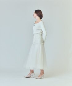 GRACE CONTINENTAL ツイードコンビチュールスカート