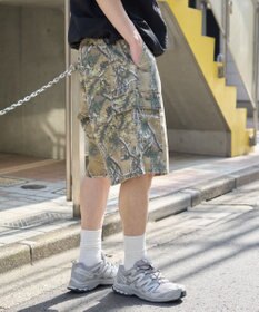 WEGO 【ウエストゴム】イージーバギーカーゴショーツ