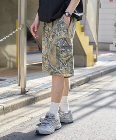 WEGO 【ウエストゴム】イージーバギーカーゴショーツ