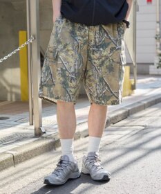 WEGO 【ウエストゴム】イージーバギーカーゴショーツ