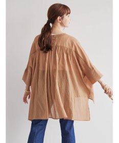 AMERICAN HOLIC バックギャザーＶネックシアーシャツ