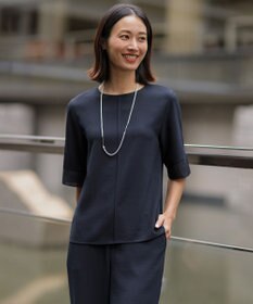 J.PRESS LADIES S 【セットアップ対応】Light ジョーゼット プルオーバー ブラウス