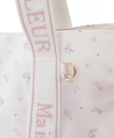 Maison de FLEUR ピンクマニアフラワープリントトートバッグ