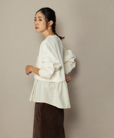 OP／FILA 【ocean pacific】らくティブ/異素材ミックスダンボールプルオーバー