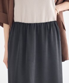 earth music&ecology サテンレーススカート