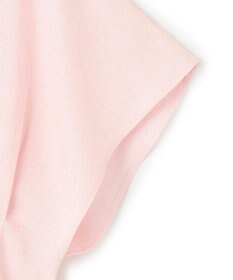 UNFILO リネンレーヨン タックブラウス