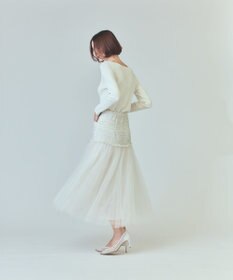 GRACE CONTINENTAL ツイードコンビチュールスカート