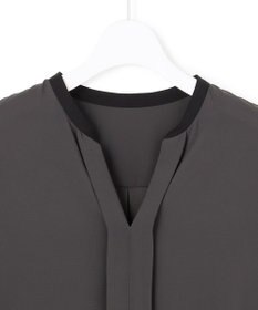 ICB L 【6/12-6/28期間限定・受注生産・WEB限定】BackSatinAmunzen キーネックブラウス