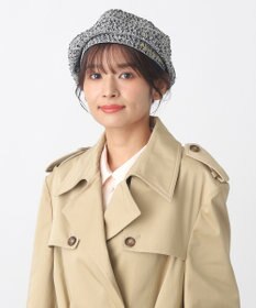 MOONBAT PAUL & JOE ACCESSOIRES ロゴ刺繍ツイードベレー