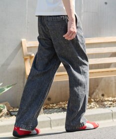 WEGO 【ユニセックス着用ITEM/ウエストゴム】ユルフィットデニムイージーパンツ
