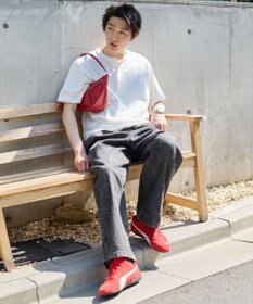 WEGO 【ユニセックス着用ITEM/ウエストゴム】ユルフィットデニムイージーパンツ