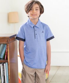 J.PRESS KIDS 【110-130cm】COOLMAX レジメン ポロシャツ