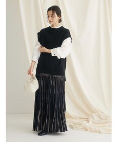 CRAFT STANDARD BOUTIQUE 配色ストライプニットスカート