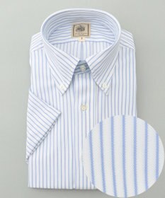 J.PRESS MEN 【夏に嬉しい高機能】カノコインレイストライプパッチポケット シャツ/B.D.