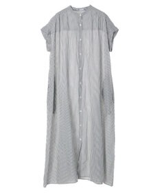 CRAFT STANDARD BOUTIQUE インド綿バンドカラーワンピース