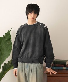 WEGO ショートダメージプルオーバー