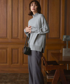 23区 L 【洗える】ハイカウントフラノ ドロスト ワイド パンツ