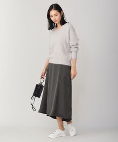 ICB 【洗える】 ヴィンテージヘビーサテン スカート