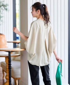 Tiaclasse 【洗える】麻調ドルマンタックシャツ