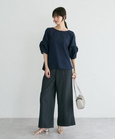 YECCA VECCA ハシゴレースタックスリーブブラウス
