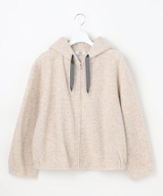 J.PRESS LADIES 【WEB限定カラーあり】パイルジャージー ジップアップ パーカー