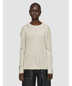 JOSEPH 【洗える】バイカラー　ロングスリーブニット