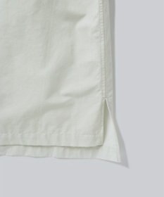 WHITE MAILS 【UNISEX】COTTON PAPER POPLIN BAND COLLAR PULLOVER シャツ