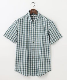 JOSEPH ABBOUD 【キングサイズ・サスティナブル】リヨセルリネンチェック 半袖シャツ