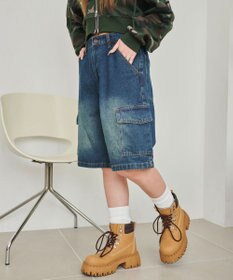 WEGO ヴィンテージウォッシュカーゴハーフパンツ