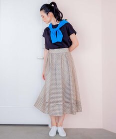 組曲 【汗ジミ防止・撥水】GIZAプレーティング天竺フレンチスリーブ カットソー