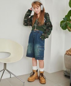 WEGO ヴィンテージウォッシュカーゴハーフパンツ