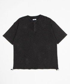 WEGO 【ユニセックス着用ITEM/MLサイズ展開】スラブヘンリーネックT（SS）