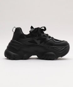 WEGO 【SMLサイズ展開】ラバーコンビ厚底スニーカー