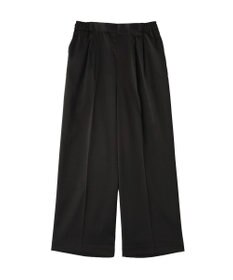 YECCA VECCA 裏起毛サテンリラックスパンツ